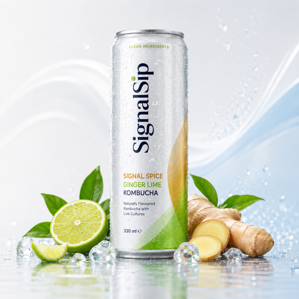 Signal Spice Ginger Lime Kombucha