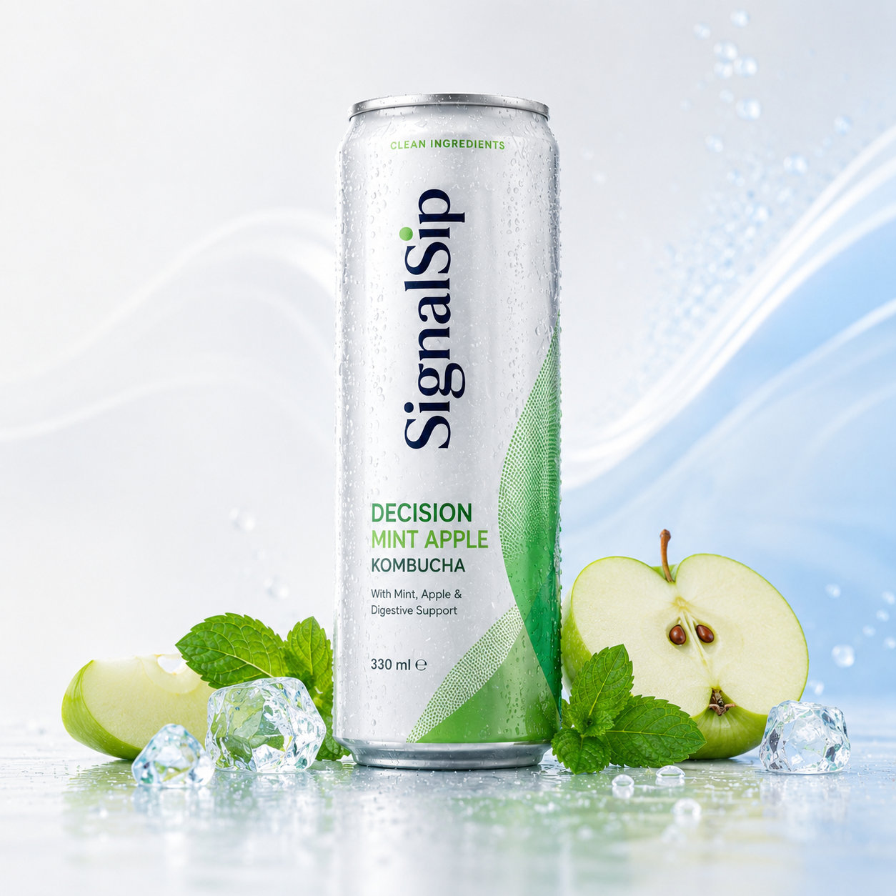 Decision Mint Apple Kombucha