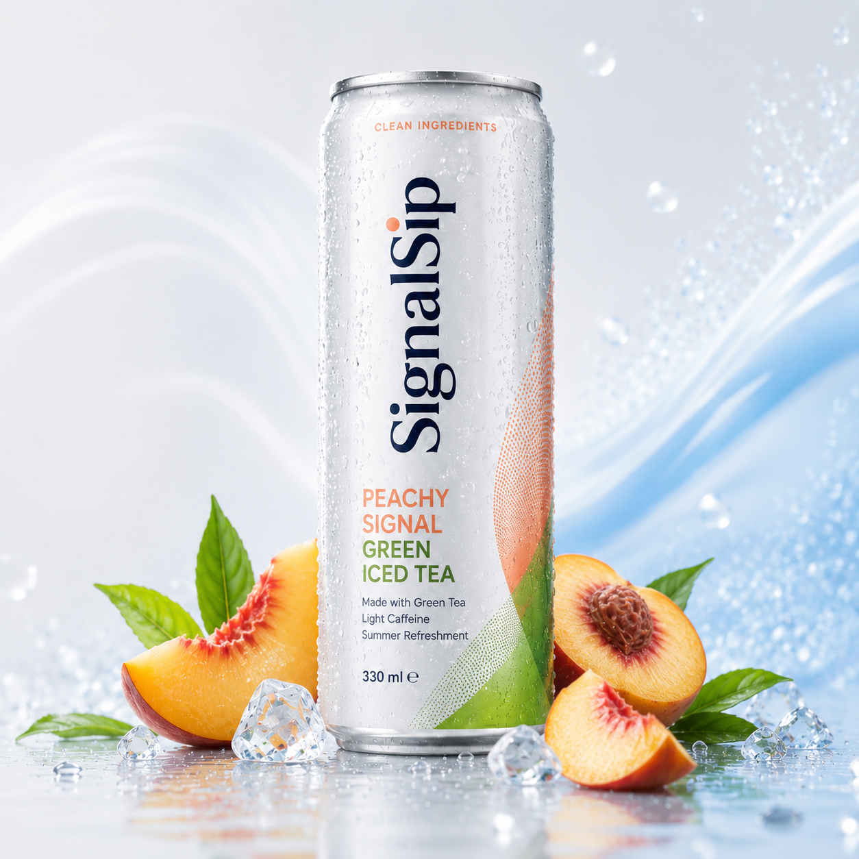 Peachy Signal Green Iced Tea